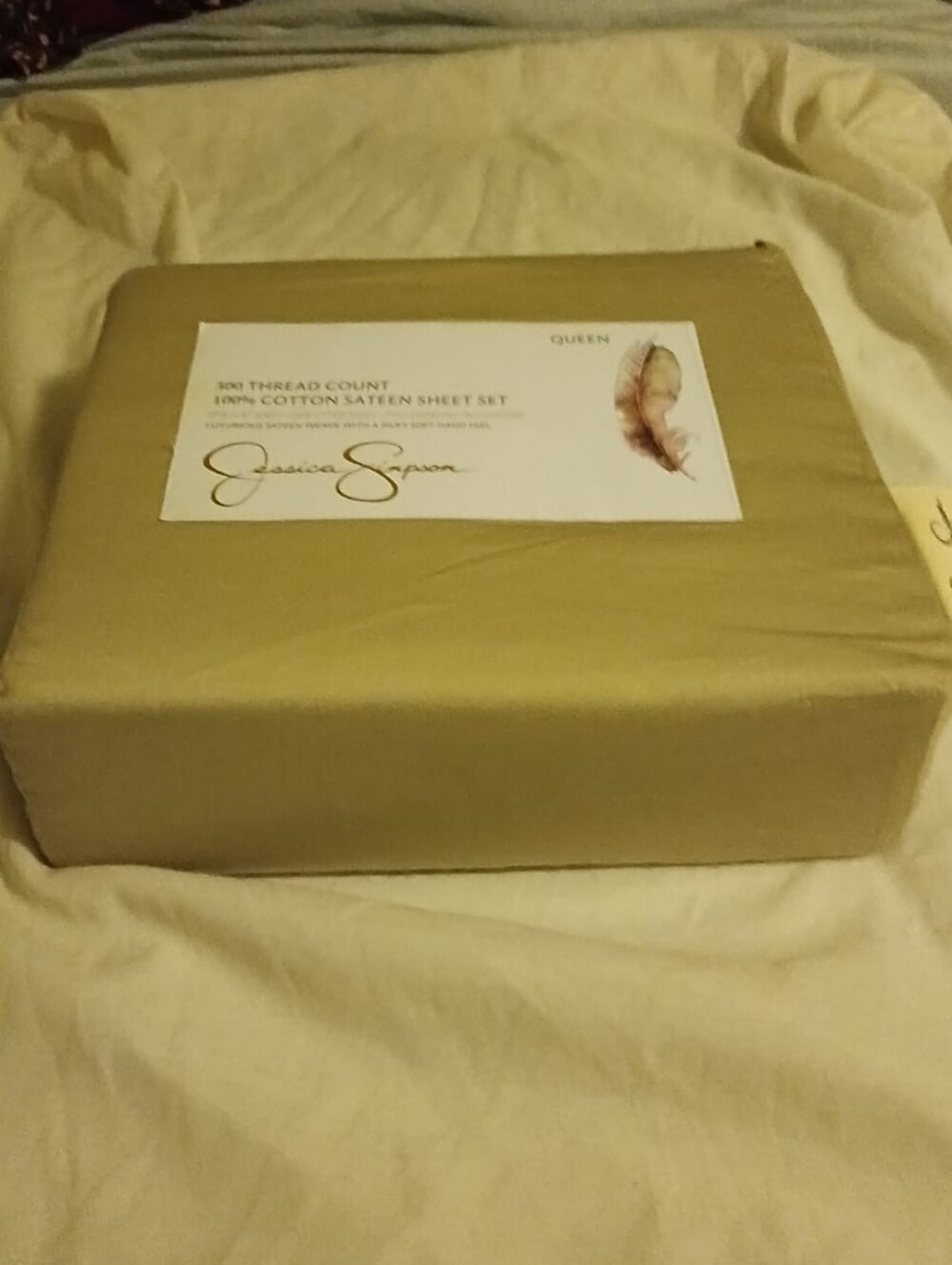 Jessica Simpson 300 thread count 100% cotton sateen sheet Set